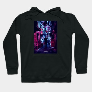 Tokyo Street Neon Synthwave Hoodie